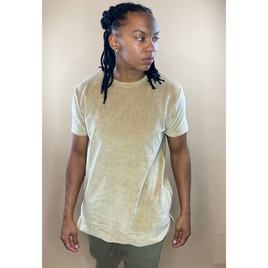 Velour Shirt - Taupe